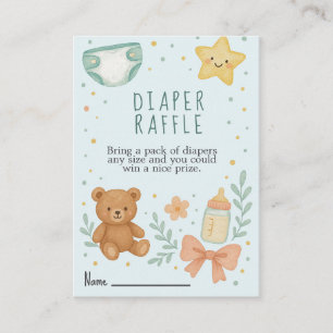 Diaper enclosure card