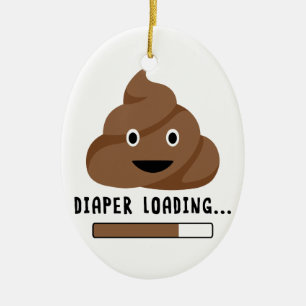 Diaper Loading Ceramic Tree Decoration