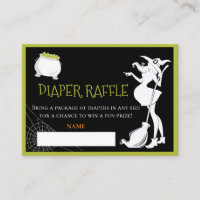 Diaper Raffle Baby Brewing Witch Halloween  