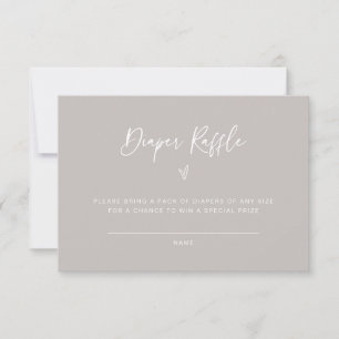 Diaper Raffle Baby Shower Activity Game Card F201
