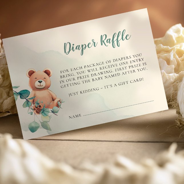 Diaper Raffle Baby Shower Card (Creator Uploaded)