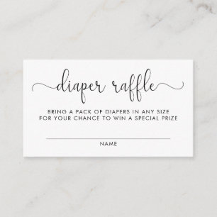 Diaper Raffle Baby Shower Insert
