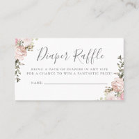 Diaper Raffle | Baby Shower Invitation Insert