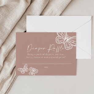 Diaper Raffle Boho Baby Shower Card