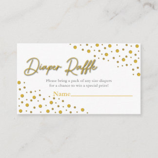 Diaper Raffle Card
