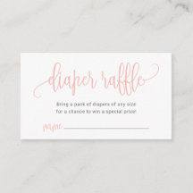 Diaper Raffle Card