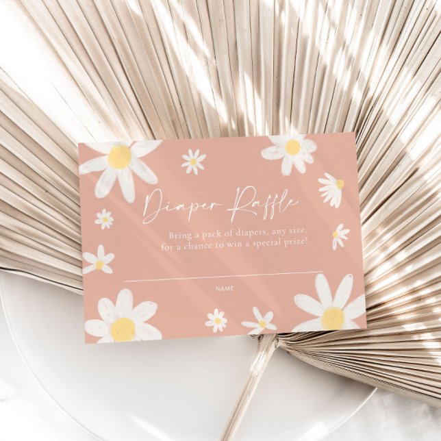 Diaper Raffle Card Daisy Pink Blush (Creator Uploaded)