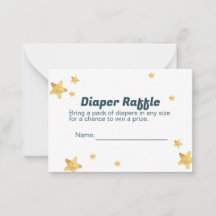 Diaper Raffle Card for Baby Shower 