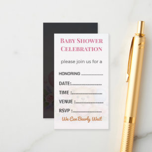 Diaper Raffle Card Tickets   Elegant Insert