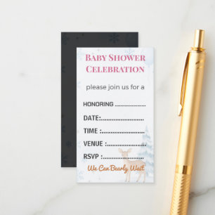 Diaper Raffle Card Tickets   Elegant Insert