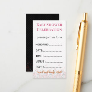 Diaper Raffle Card Tickets   Elegant Insert