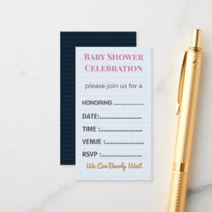 Diaper Raffle Card Tickets   Elegant Insert