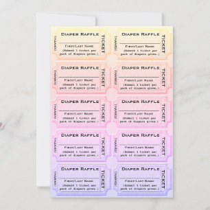 Diaper Raffle Cute Baby Shower