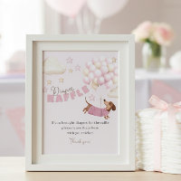 Diaper Raffle Dachshund Pink Baby Shower Game