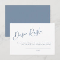 Diaper Raffle Denim/ Dusty Blue Bohemian 