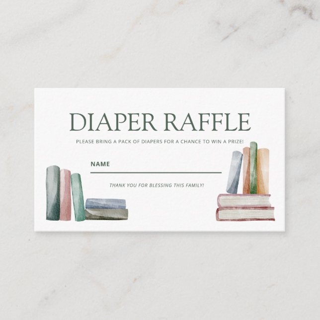 Diaper Raffle Enclosure Card (Front)