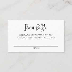 Diaper Raffle Enclosure Card