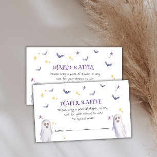Diaper Raffle Halloween Baby Shower Enclosure Card