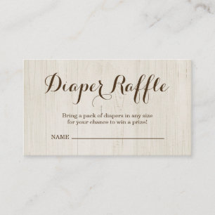 Diaper Raffle Insert for Baby Shower Invitation