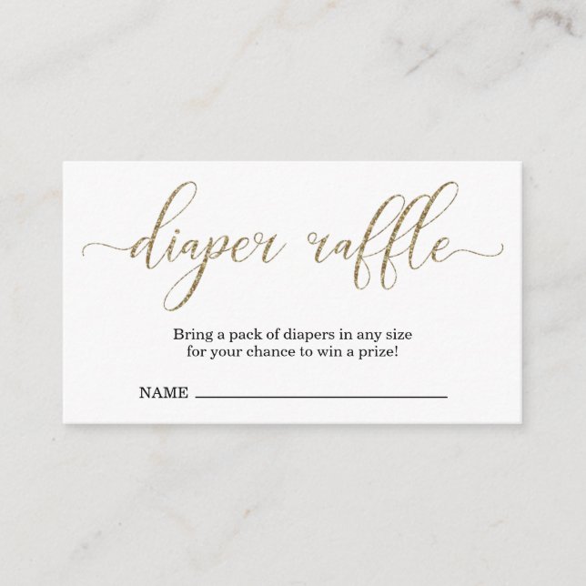 Diaper Raffle Insert for Baby Shower Invitation (Front)