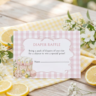 Diaper Raffle Lemon Theme Baby Shower Enclosure Card