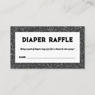 Diaper Raffle Rock Star Baby Shower Enclosure Card