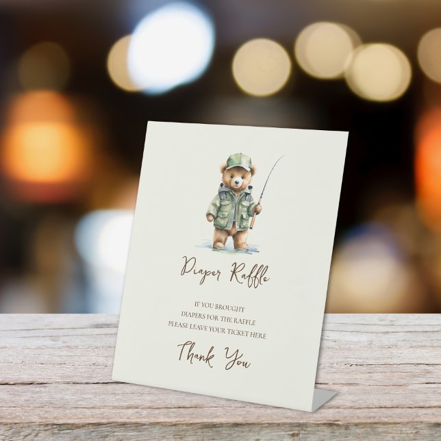 Diaper Raffle Sign A Little Fisherman Baby Shower (Creator Uploaded)