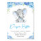 Diaper Raffle Sign Blue Elephant Baby Boy Shower