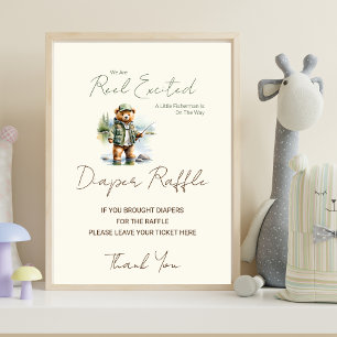 Diaper Raffle Sign Reel Excited Baby Shower