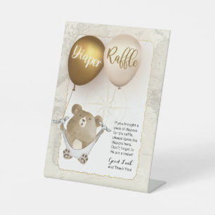 Diaper Raffle Tabletop Sign