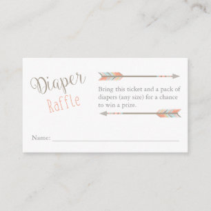 Diaper Raffle Ticket Enclosure Card