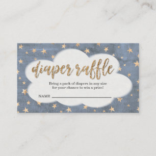 Diaper Raffle Ticket Insert for Boy's Baby Shower