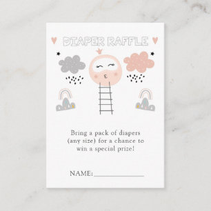 Diaper Raffle Tickets   Pathway to the Moon Enclosure Card