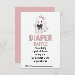 Diaper Raffle  Whimsy with a Hauntingly Cute Twist Enclosure Card