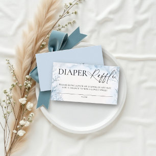 Diaper Raffle Winter Wonderland Forest Baby Shower Enclosure Card