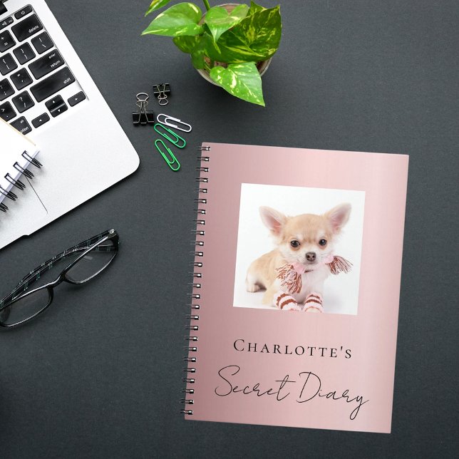 Diary dog pet photo pink notebook (Creator Uploaded)