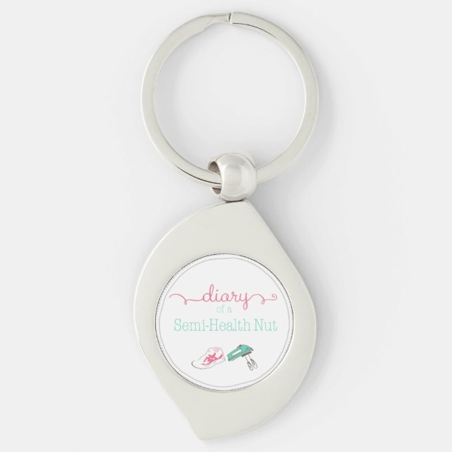 Diary of a Semi-Health Nut Fancy Key Chain (Front)
