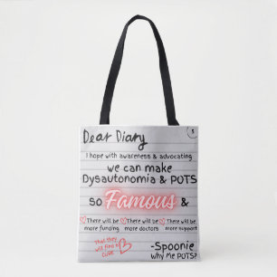 Diary of a Spoonie Tote Bag