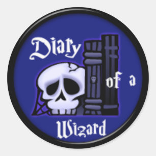 Diary of a Wizard - Logo - Sticker
