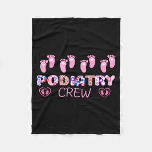 Diatry Crew Footprint Leopard Diatrist Valentine's Fleece Blanket