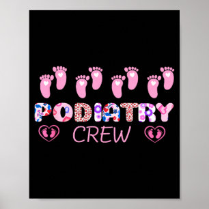 Diatry Crew Footprint Leopard Diatrist Valentine's Poster