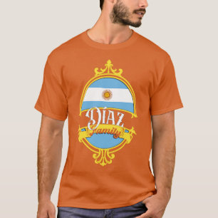 Diaz Family Argentina Flag T-Shirt