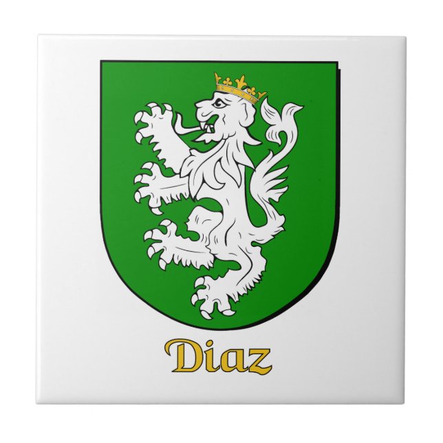 Diaz Family Shield Tile (Front)