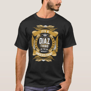 DIAZ Name, DIAZ family name crest T-Shirt