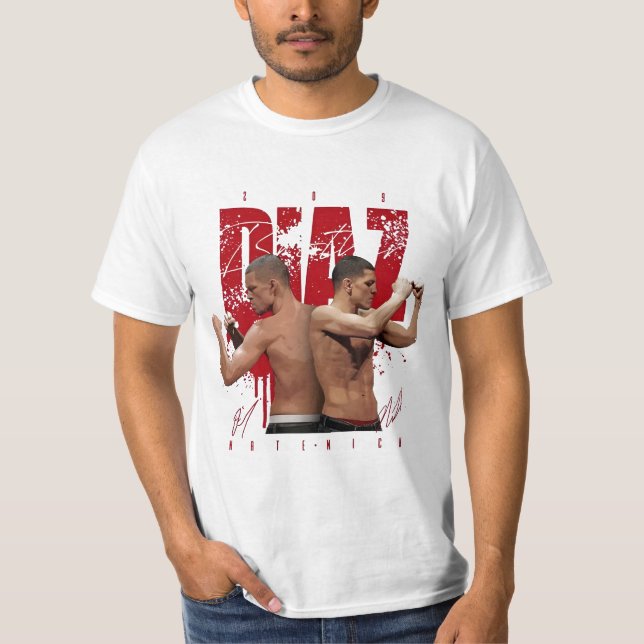 "  Diaz Nate Stockton Nick Diaz Jiu Jitsu Diaz bro T-Shirt (Front)