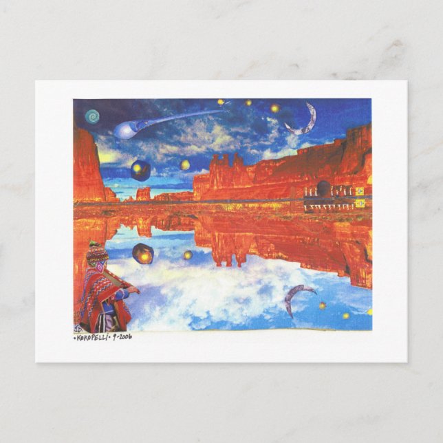 Dibble_Art12_Kokopelli-b1 Postcard (Front)