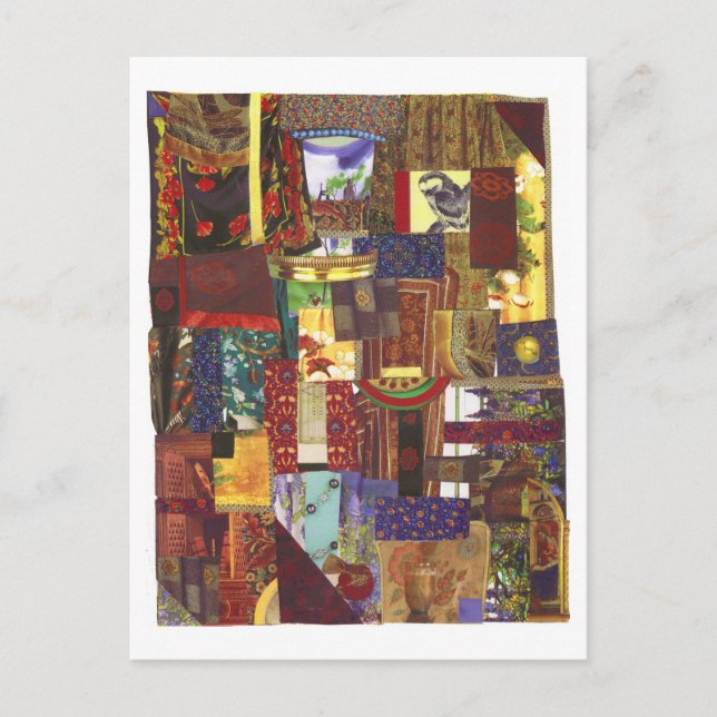 Dibble_Art20_Crazed_Quilt Postcard (Front)