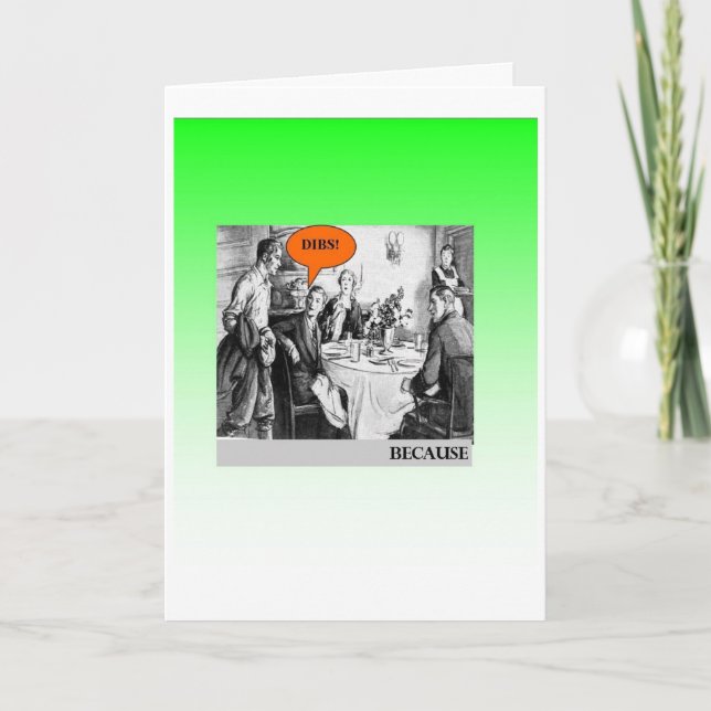 Dibs Birthday Card (Front)