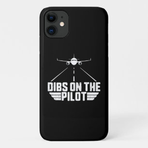 Dibs On Pilot Aviation Aircraft Plane Girlfriend Case-Mate iPhone Case