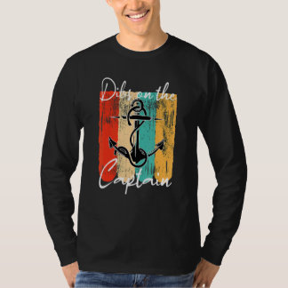 Dibs On The Captain Captain Wife Retro Vintage De T-Shirt
